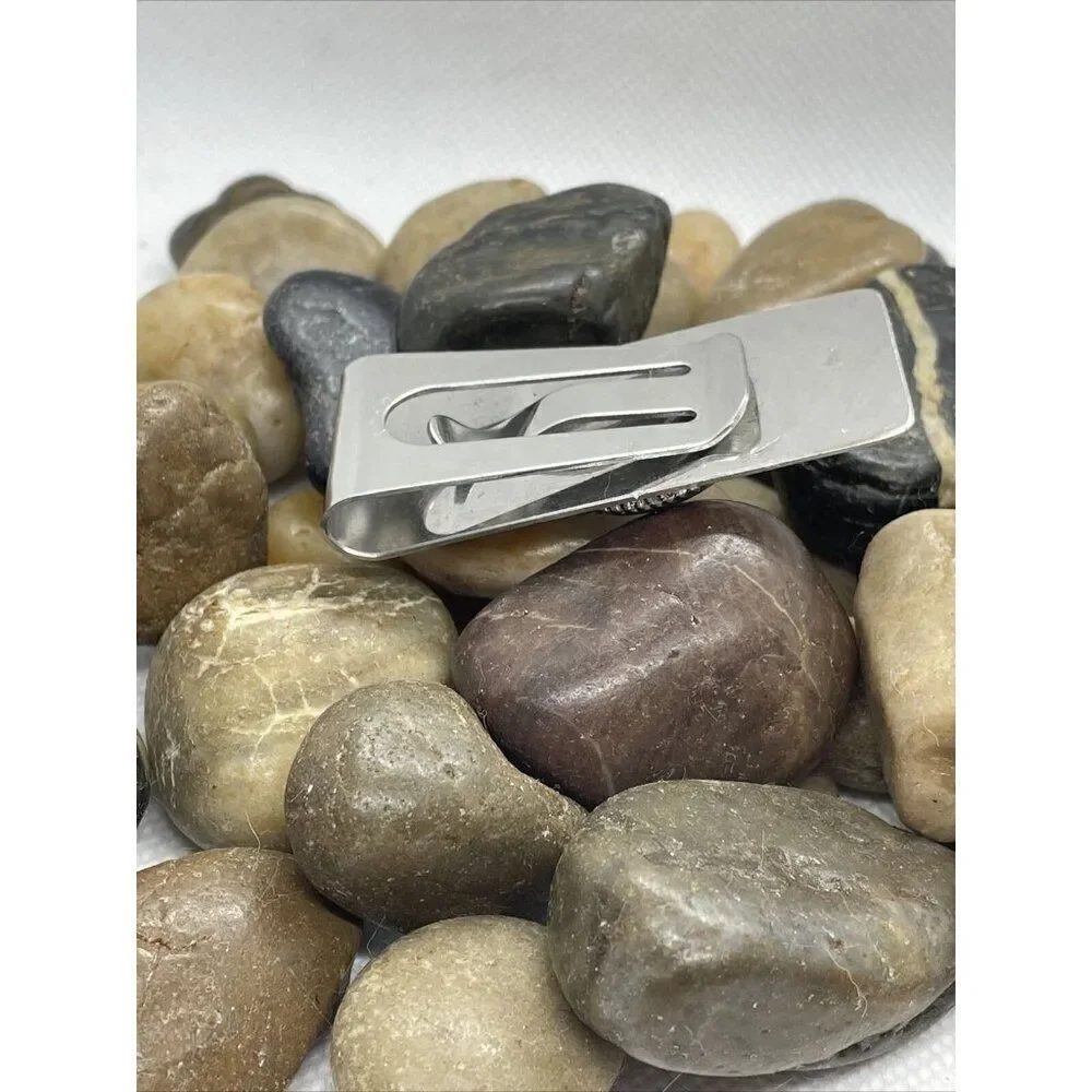 THUNDERBIRD Native American Money Clip Stainless Steel UNIQUE T-Bird Turquoise